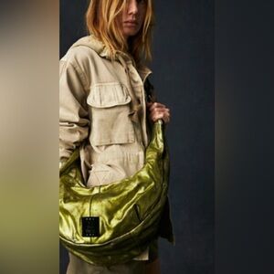 *New*Free People Sparta Sling Bag Green Boho